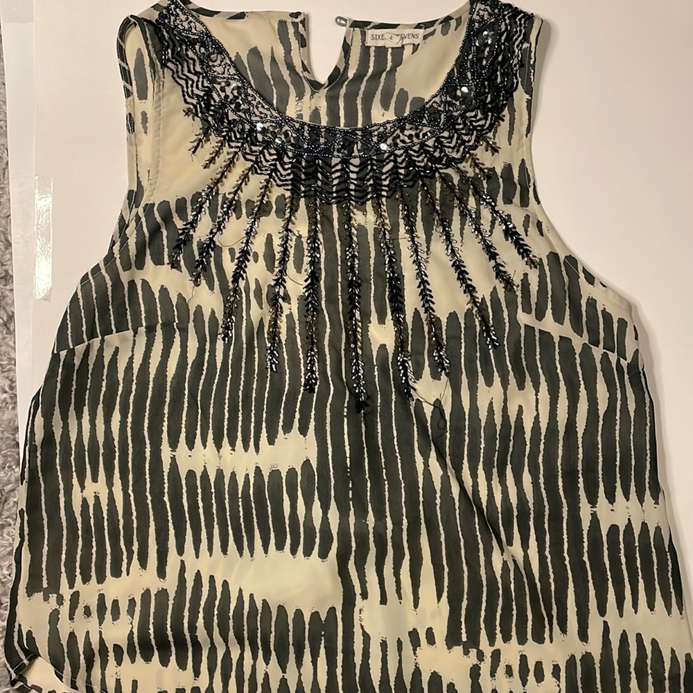 0311 Sixes and Sevens embellished top